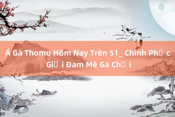 Á Gà Thomo Hôm Nay Trên 51_ Chinh Phục Giới Đam Mê Gà Chọi