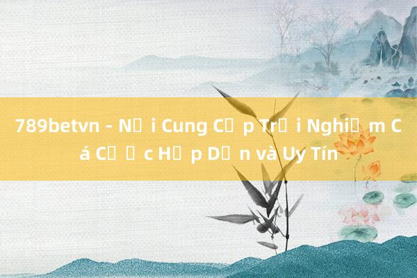 789betvn - Nơi Cung Cấp Trải Nghiệm Cá Cược Hấp Dẫn và Uy Tín