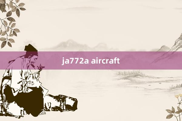 ja772a aircraft